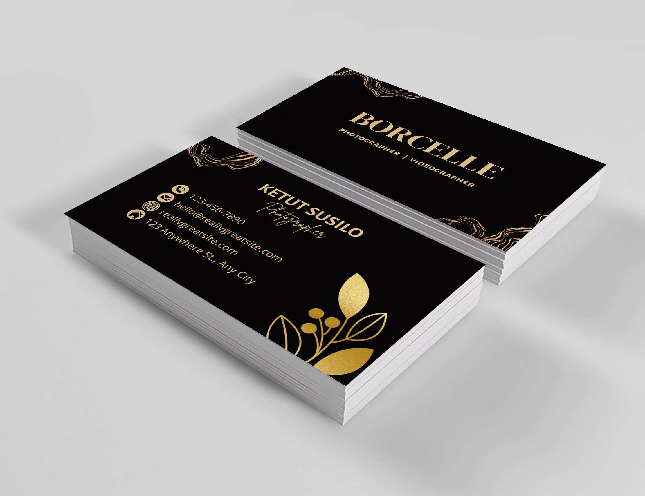Velvet Lamination Visiting Card