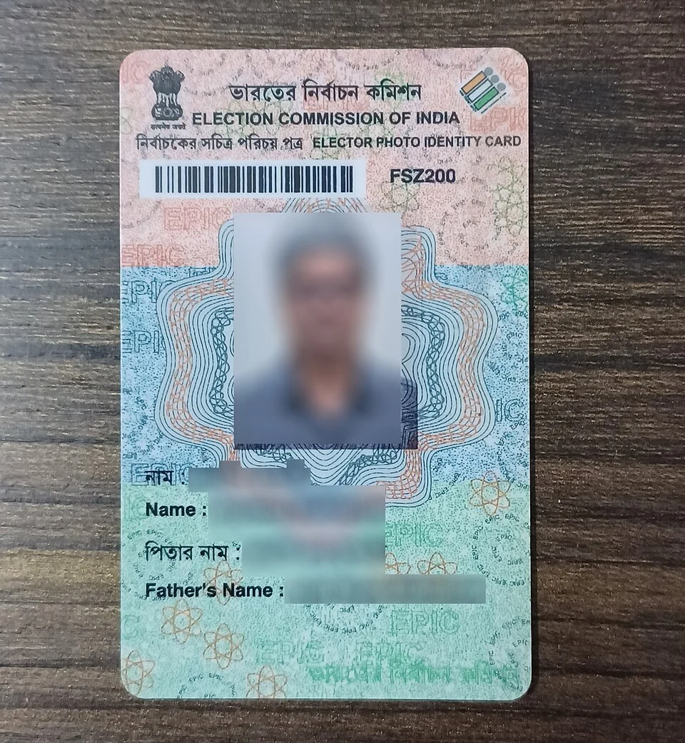 PVC Voter ID Card